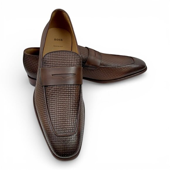 Hugo Boss Penny Brown Leather Loafers UK 8 US 9 main image 7